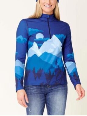 NWT Krimson Klover 1/4 Zip Bridger Base Layer Top Size Small